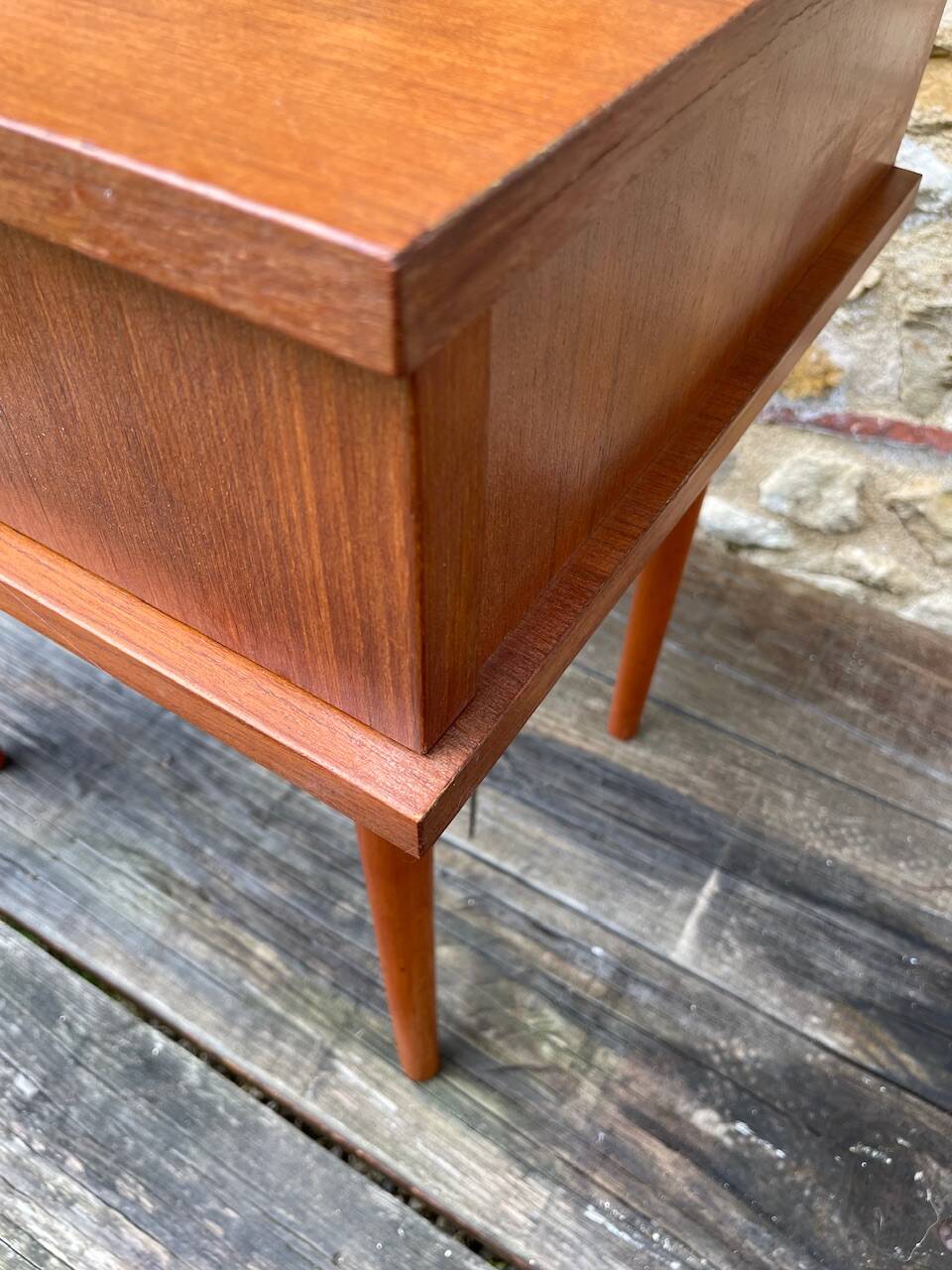 Vintage Scandinavian style bedside table, circa 1960's