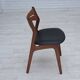 1960s, set of 4 reupholstered Danish dining chairs, design by Erik Buck.