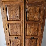 Solid wood (rosewood) cabinet – Elephant carvings