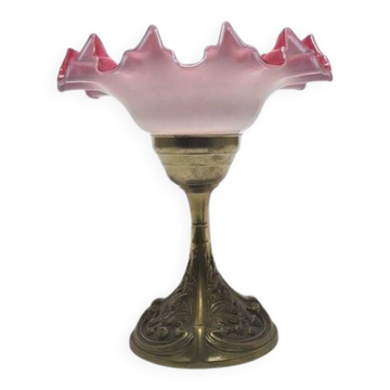 Coupe sur pied Art Nouveau en cristal de WMF, années 1890