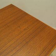 Table en teck, design danois, années 1960, fabriquée au Danemark