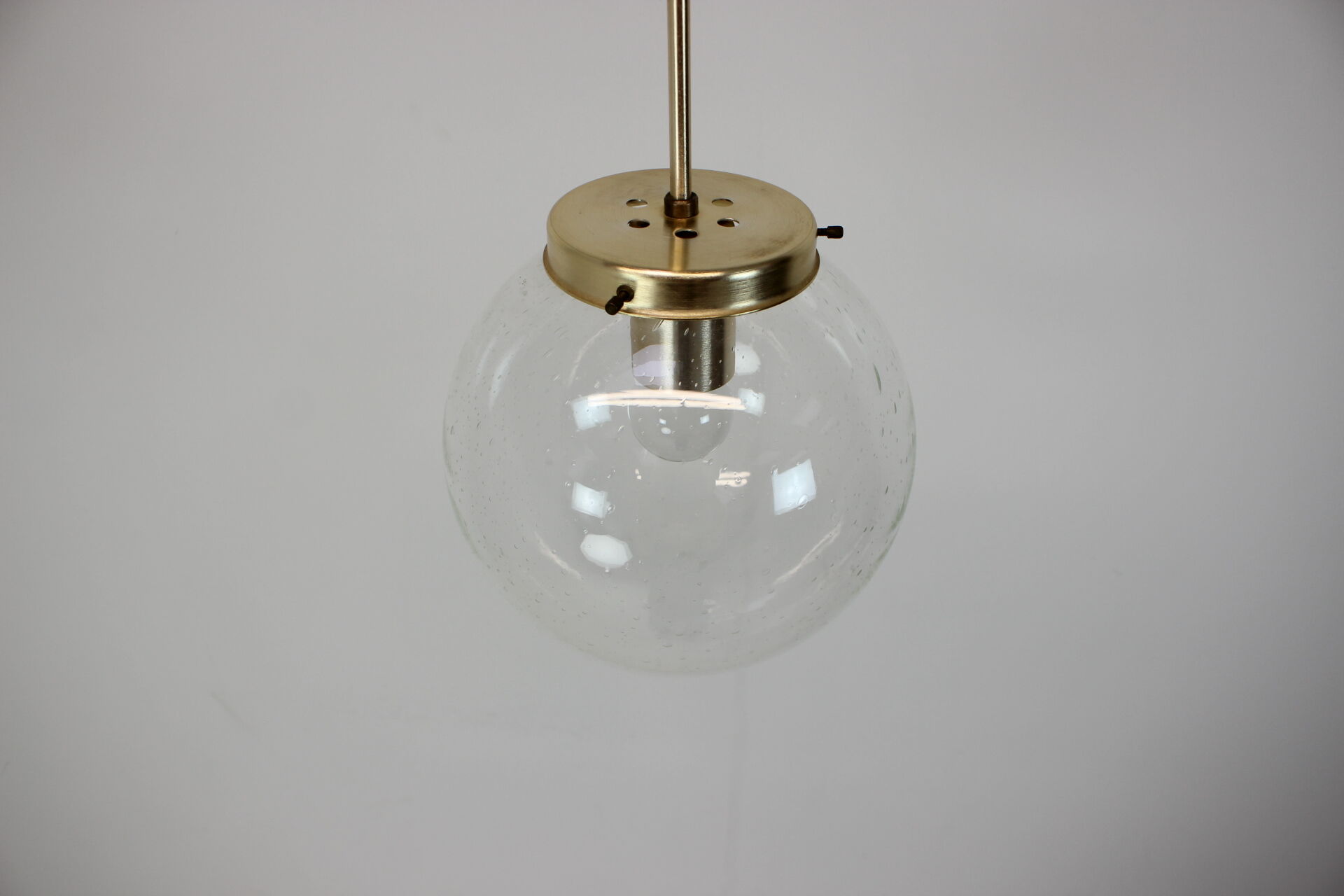 Mid-Century Glass Pendant/Kamenicky Senov, 1970's