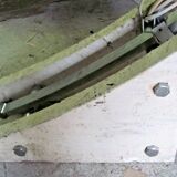 Lampadaire Arc - télescopique - piètement en travertin -