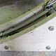 Arc lamppost - telescopic - travertine base -