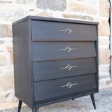 American 50s vintage chest of drawers compass feet