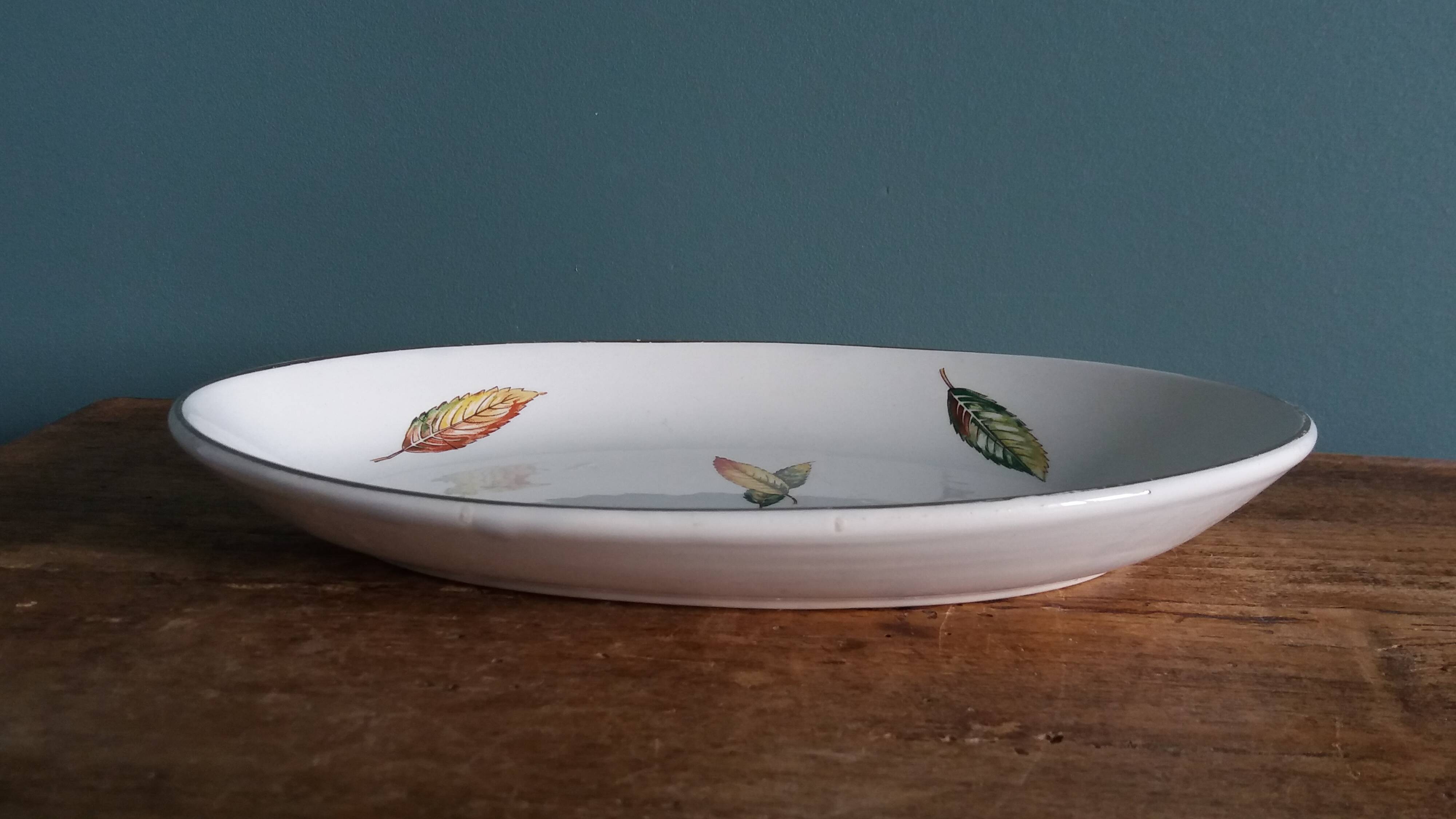 Digoin Sarreguemines bowl decoration La Fontaine