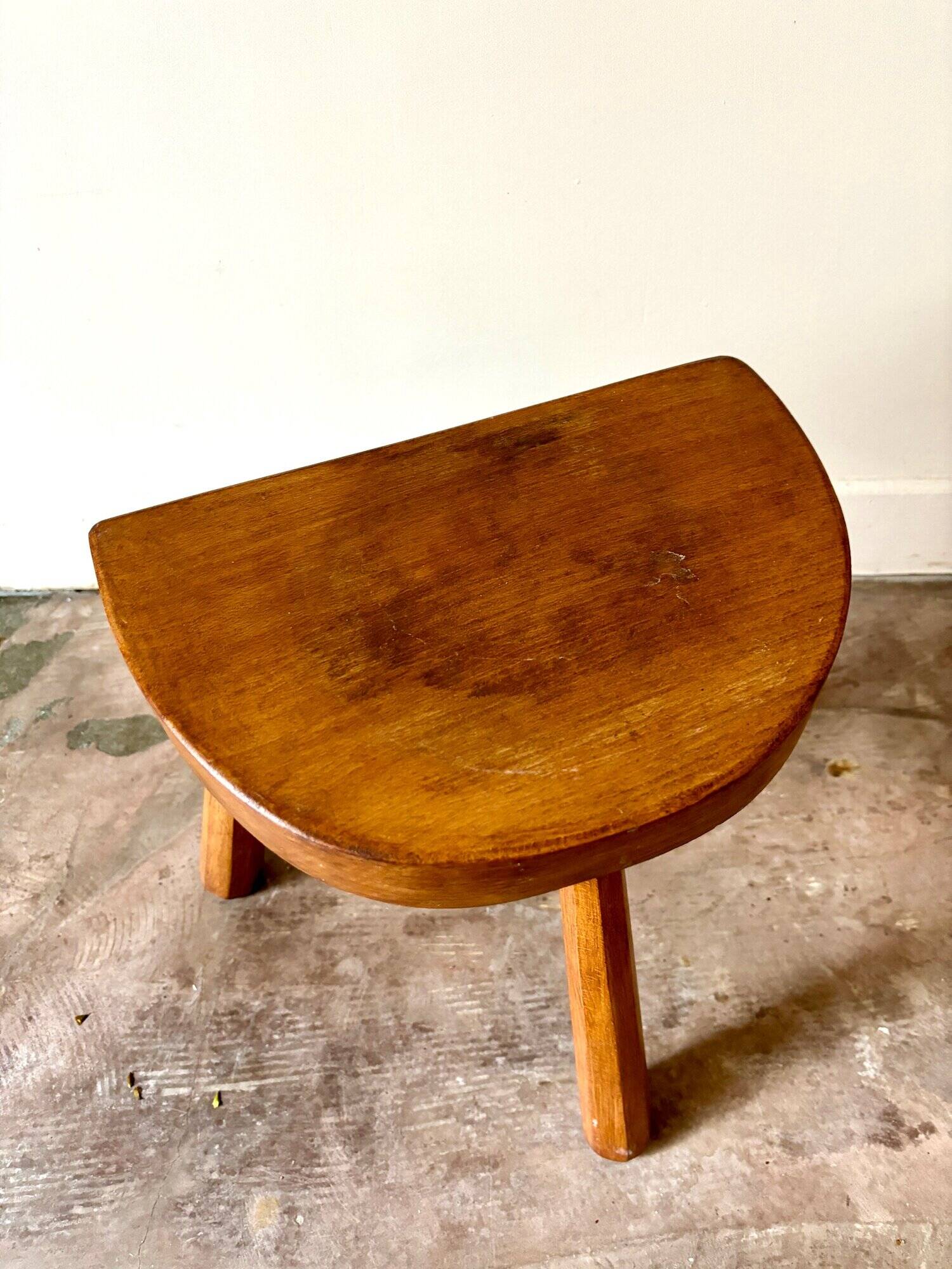 Wooden tripod stool