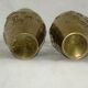 Pair of small Oriental vases in bronze to applications