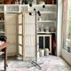 Space Age coat rack with 8 hooks in chrome-plated metal and brown bakelite