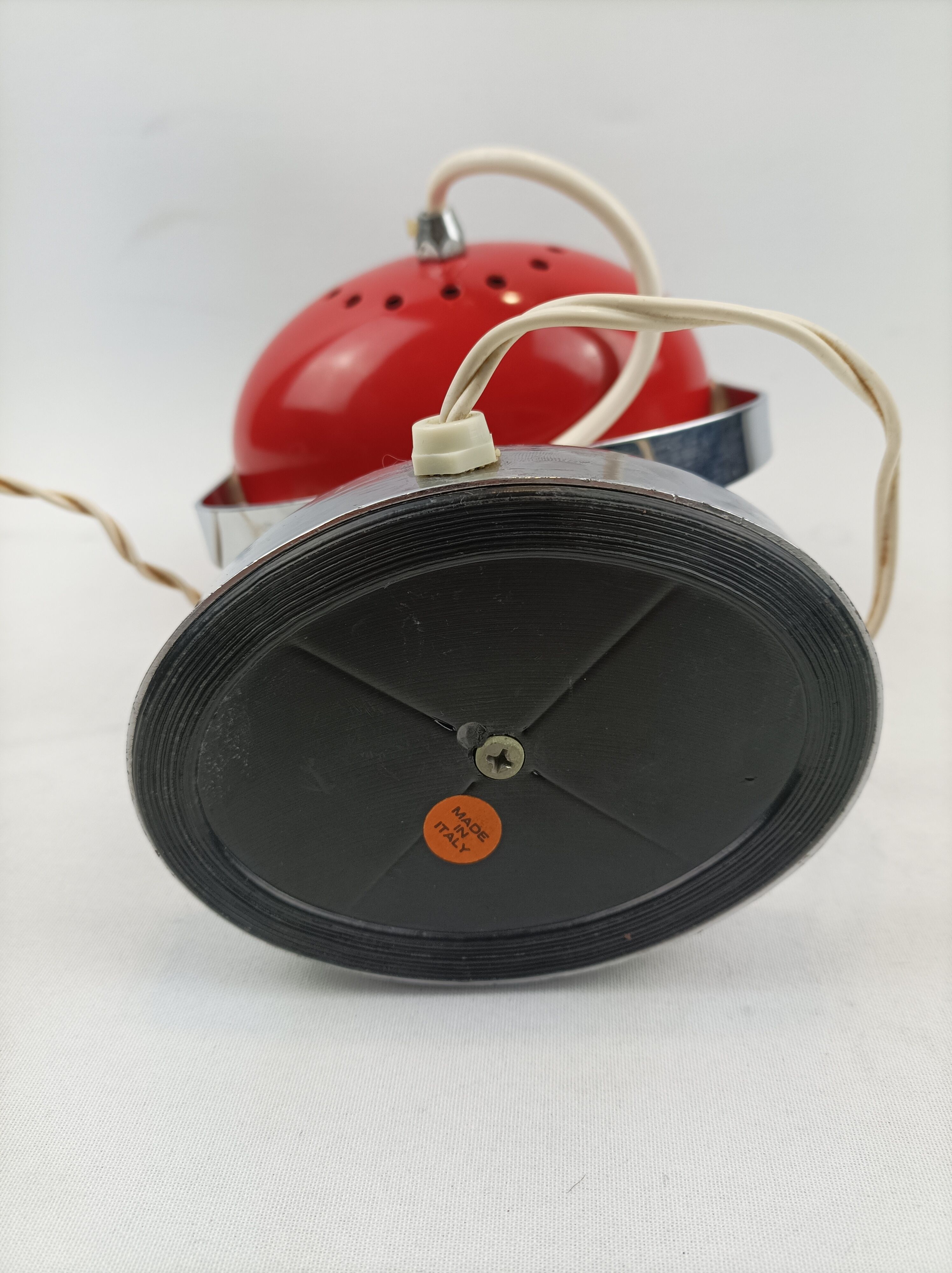 Eye ball lamp orange oval vintage year 70's