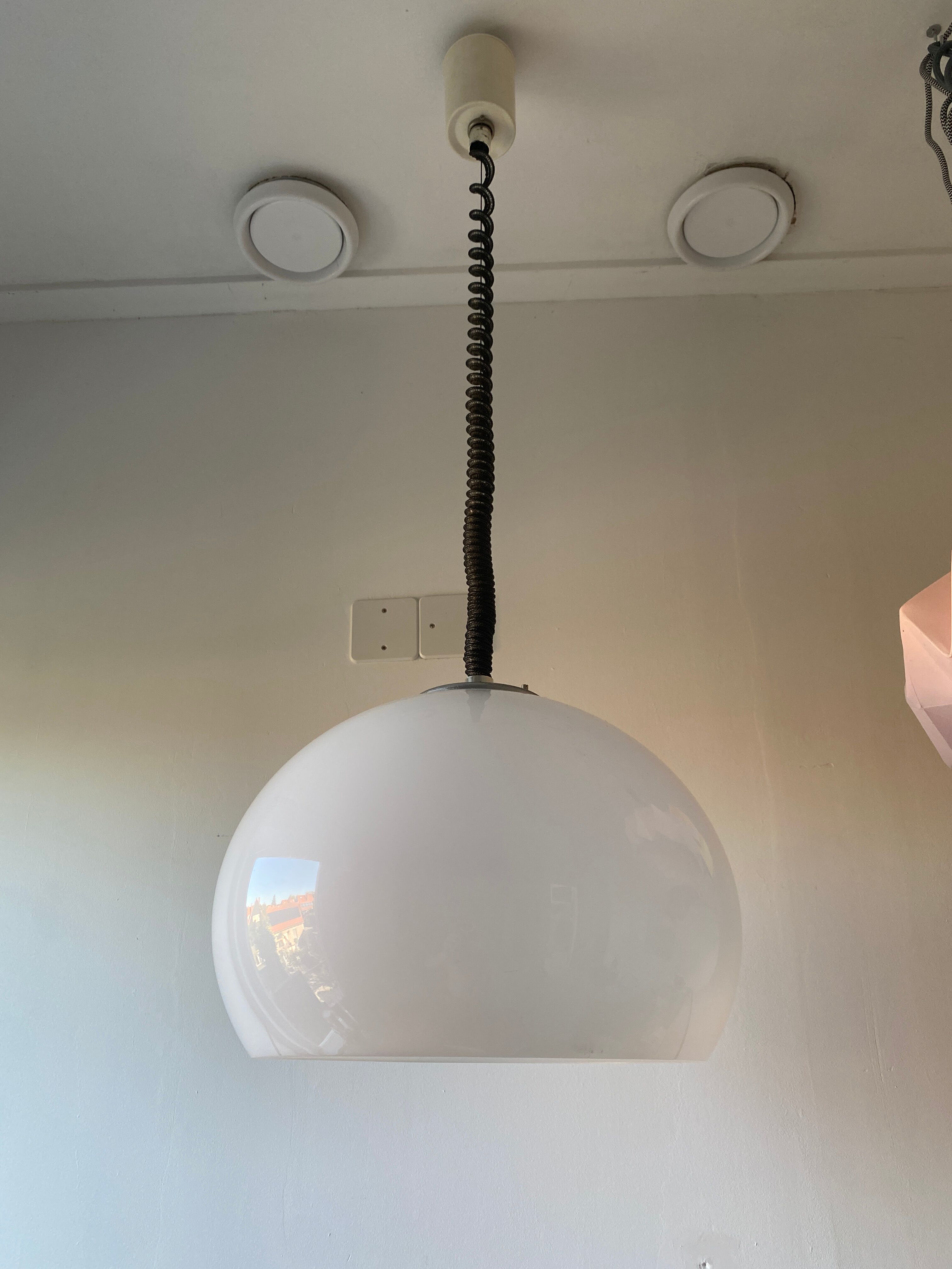 Vintage Italian Harvey Guzzini pendant lamp