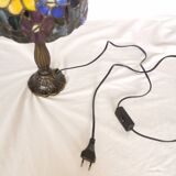 Tiffany style lamp, leaded stained glass, art nouveau.