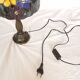 Tiffany style lamp, leaded stained glass, art nouveau.