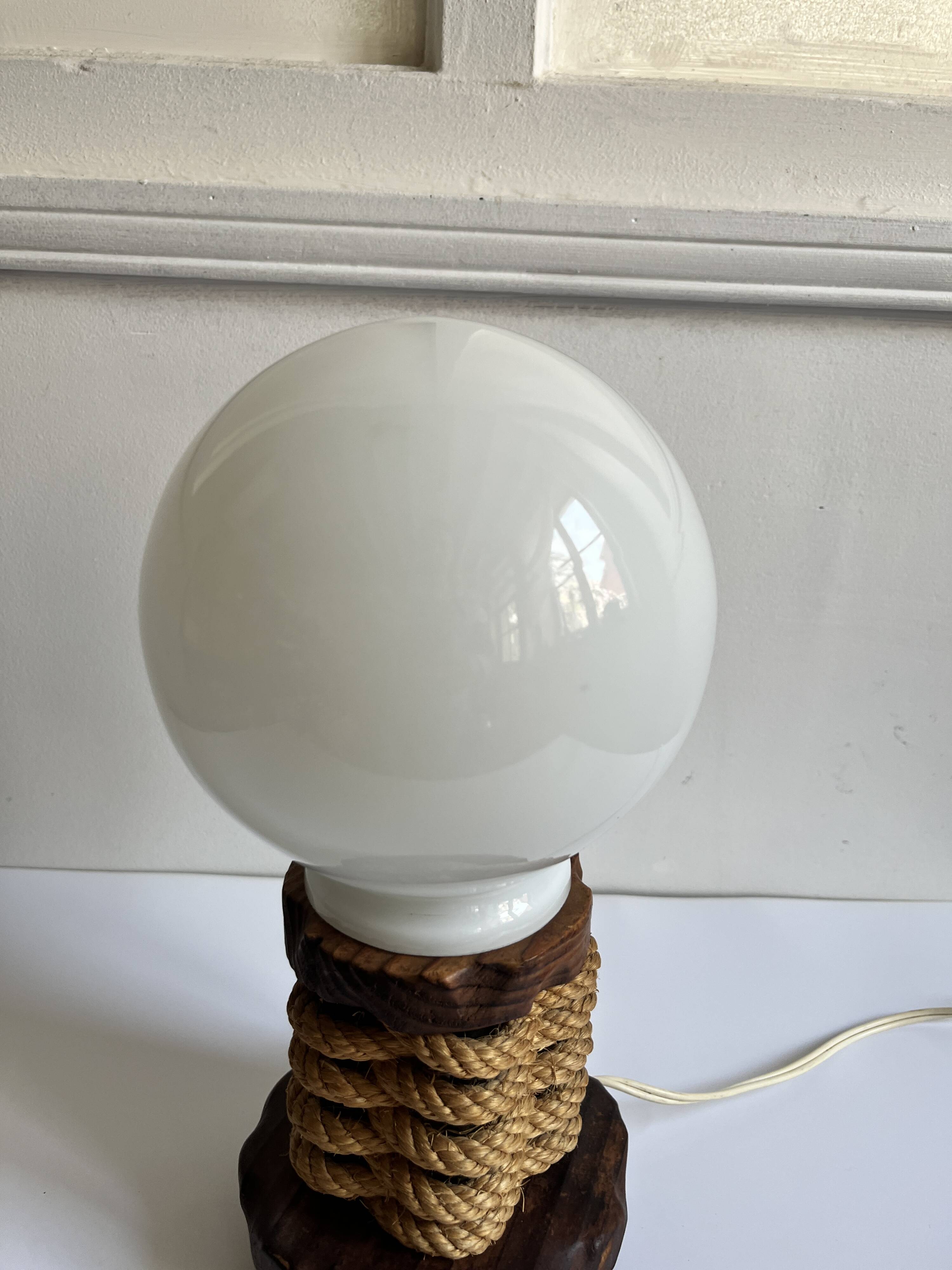 Opaline ball lamp