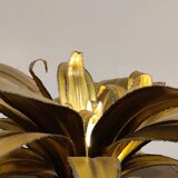 Lampe de table fleurie Maison Jansen, années 1970