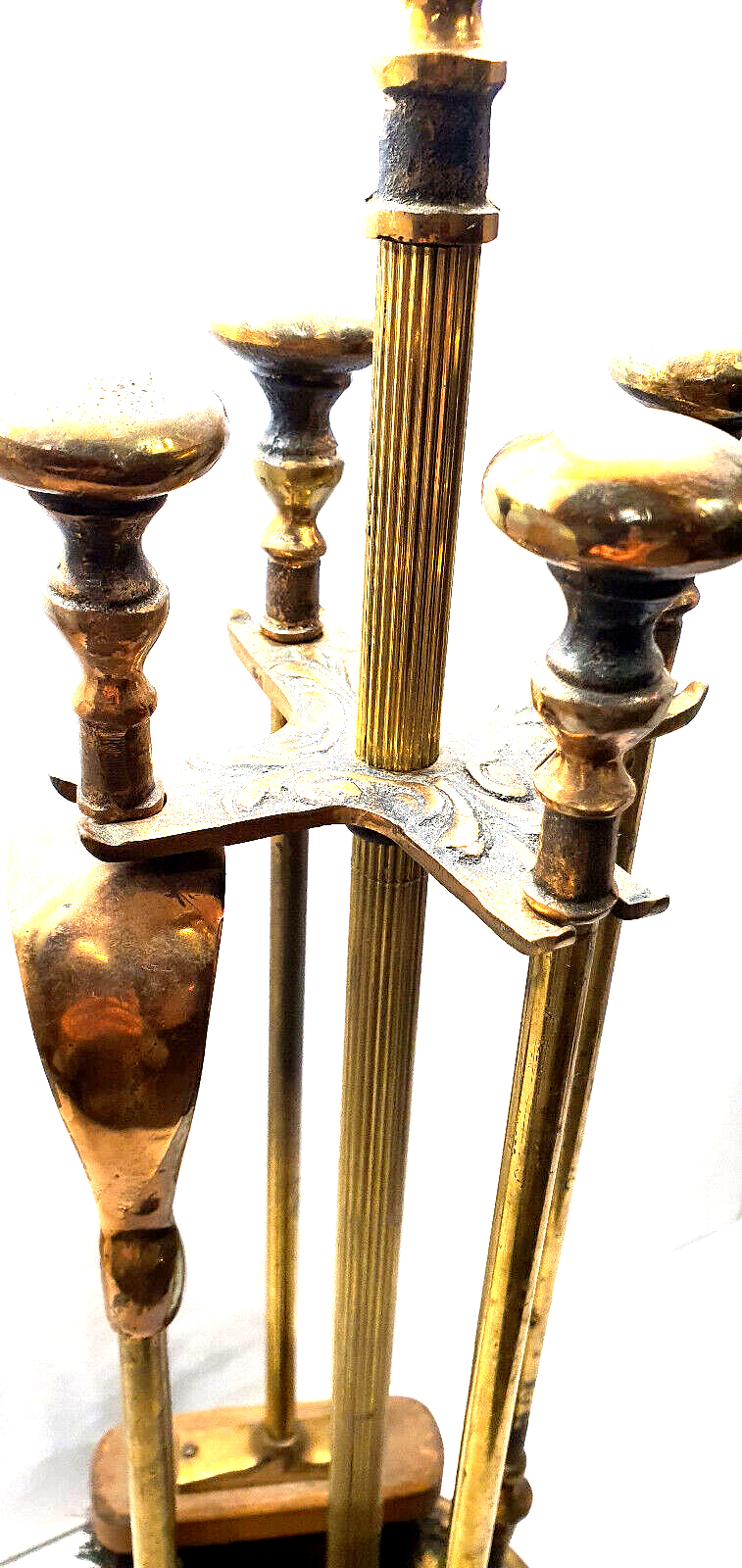 Bronze fireplace servant