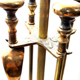 Bronze fireplace servant