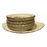 Pie dish (1 unit), dessert plates (10 units), Medici