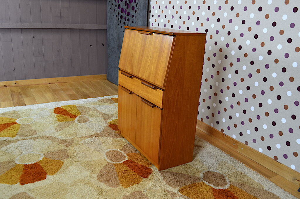 Secretary scandinavian vintage teak design 1960