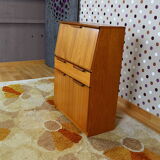 Secretary scandinavian vintage teak design 1960