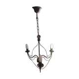 Ancient iron chandelier
