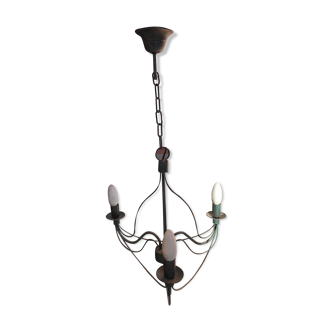 Ancient iron chandelier