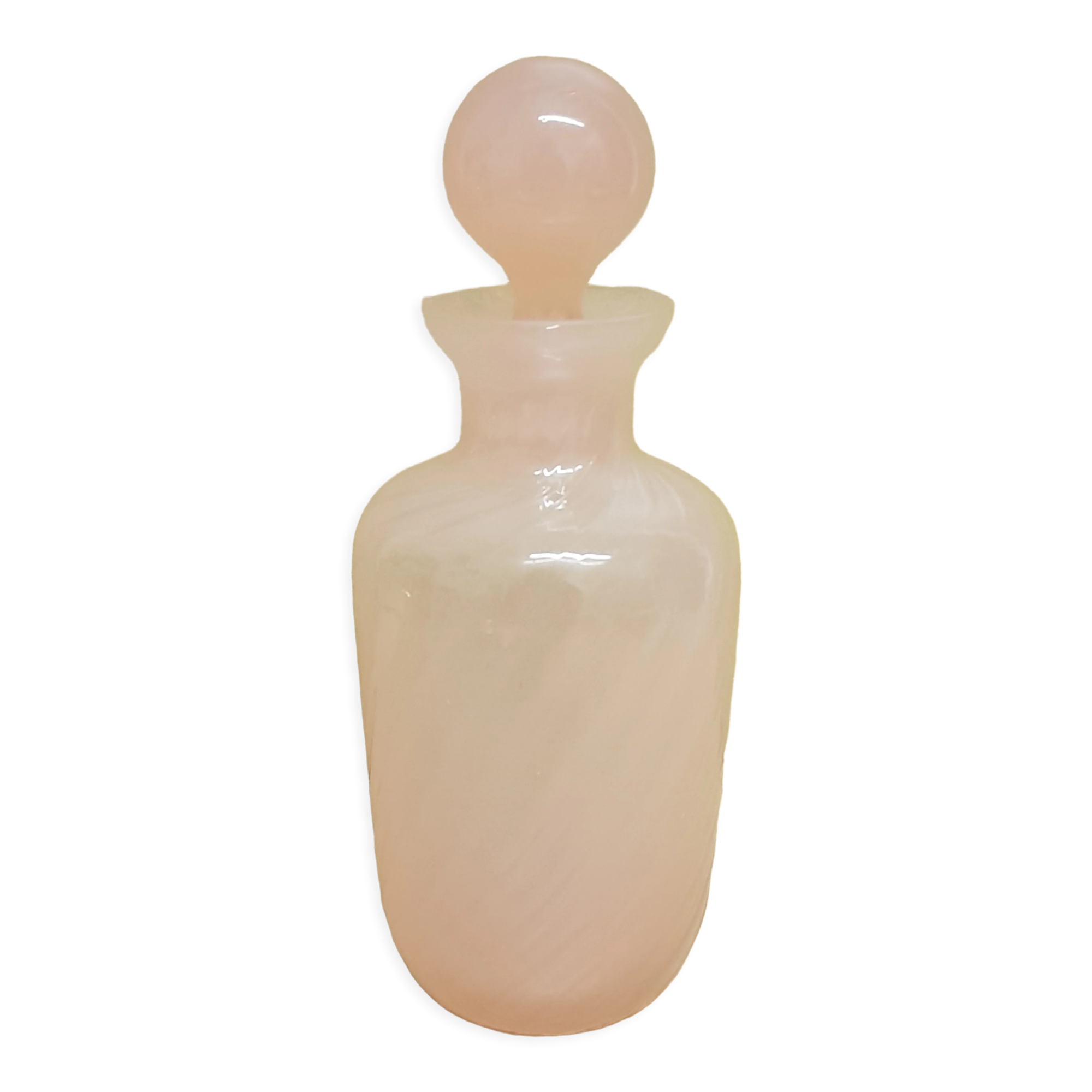 Pink opaline perfume bottle