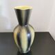 Vase céramique jaune et noir signé saint clément, années 50