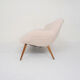 Canapé scandinave en laine bouclée, Danemark années 1960