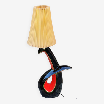 Lampe en céramique vintage de Vallauris de forme libre des années 60
