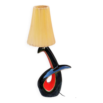 Lampe en céramique vintage de Vallauris de forme libre des années 60