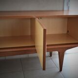 Scandinavian design sideboard in blond teak