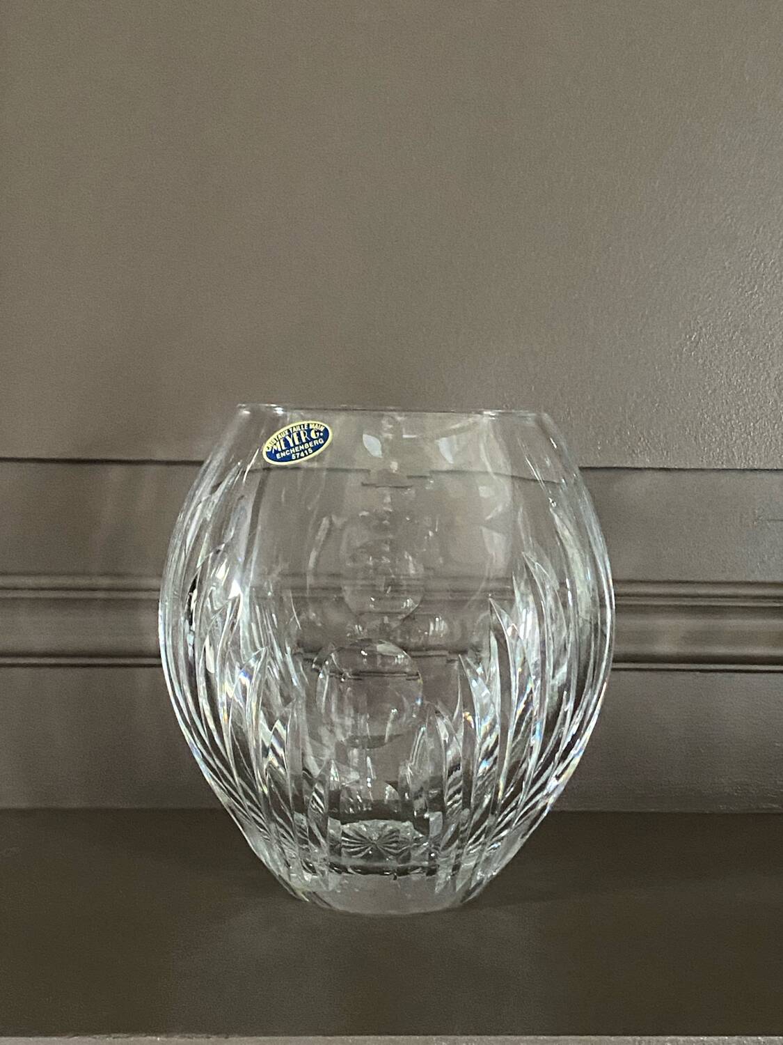 Vintage crystal vase