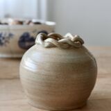 Small ceramic pottery vase handmade vintage rustic