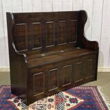 Banc coffre anglais en sapin moderne