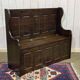 English storage bench in modern fir