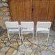 Vintage faux leather chairs