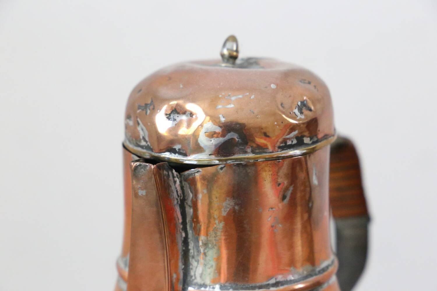 Antique coquemar, pitcher, antique copper, 19th century