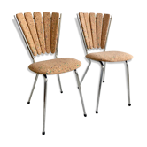 Restored vintage "petal" chairs