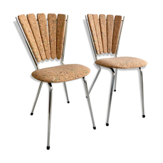 Restored vintage "petal" chairs