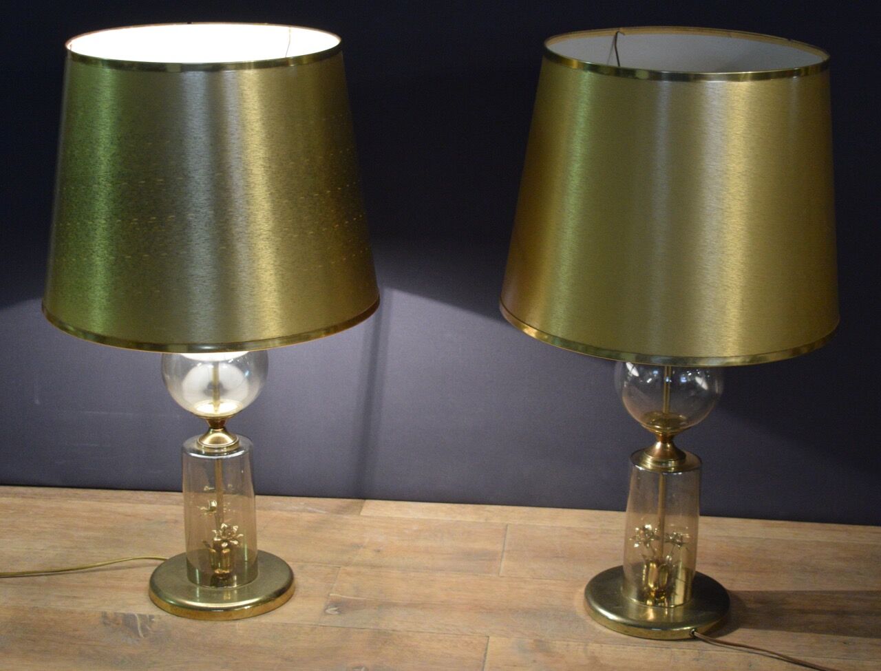 Pair of 70s lamps