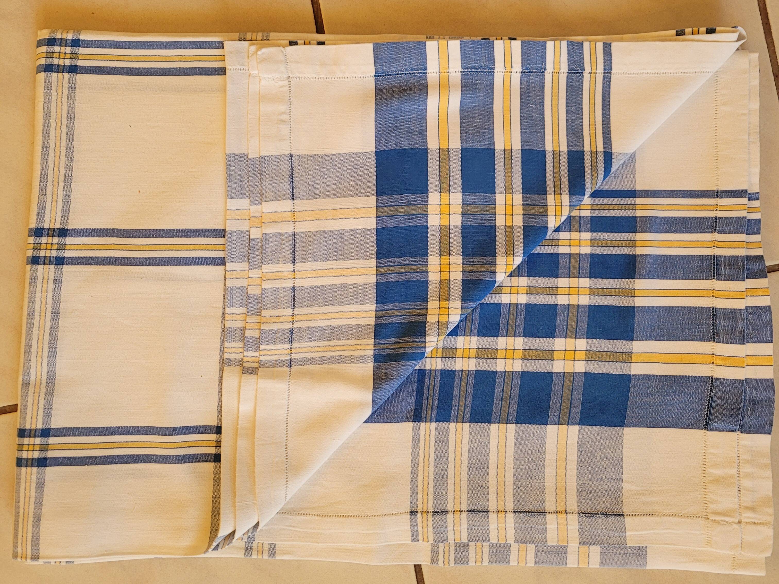 Nappe en coton 12 couverts avec serviettes