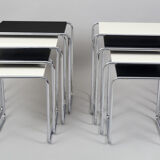Black Kovona nest tables - 1950s Czechia