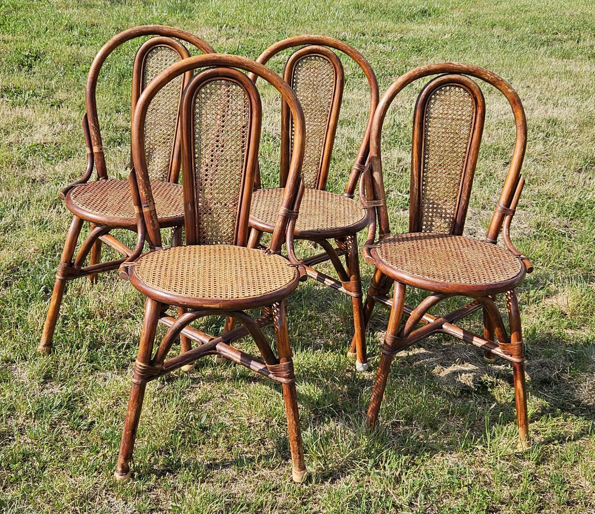 Vintage Rattan and Cane Dining Room