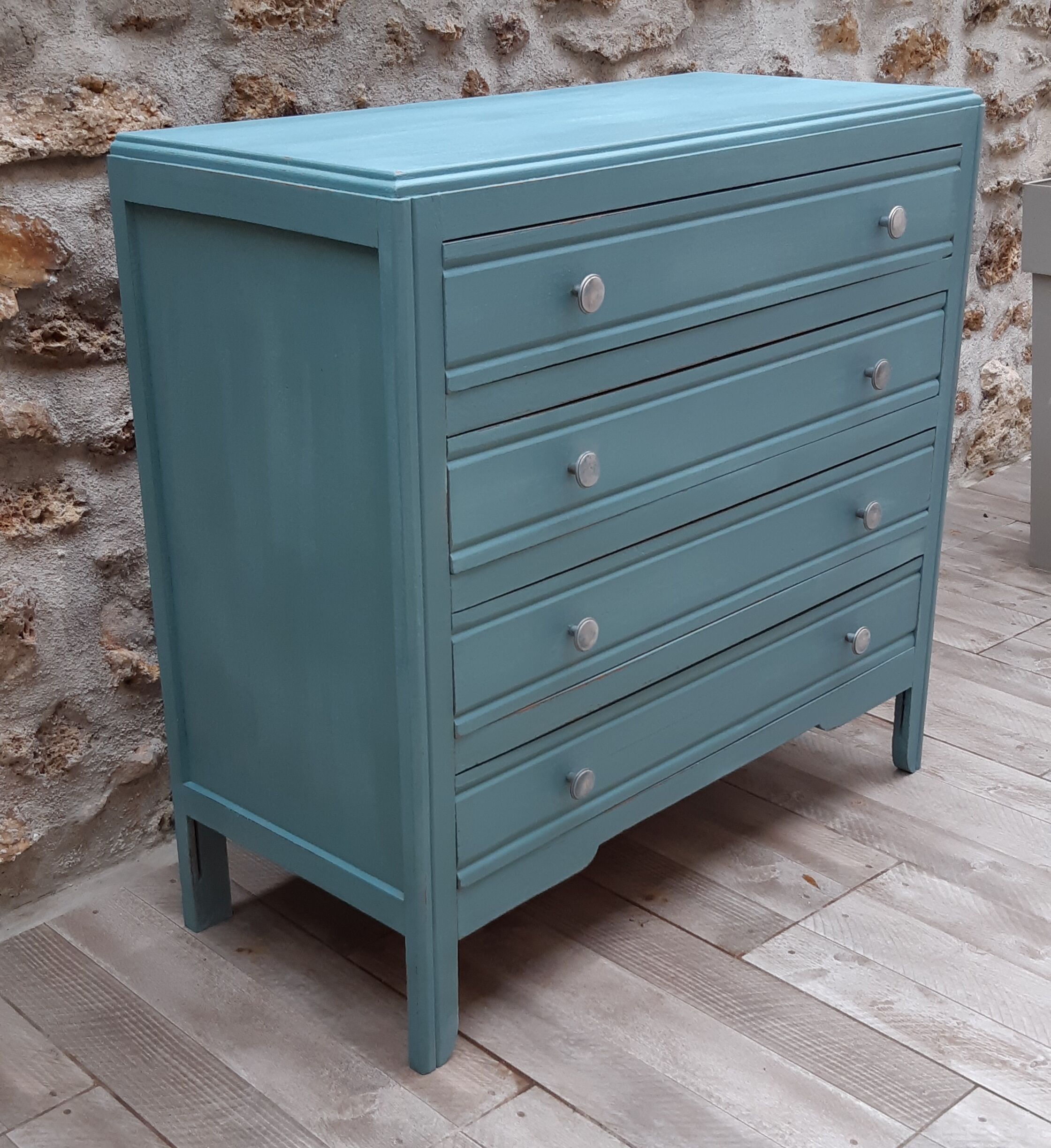 Blue vintage dresser