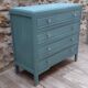 Blue vintage dresser