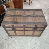 Large Vintage Travel Trunk - Locksmith Léopold Habert – 1920