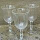 Verres anciens à rainures