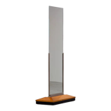 Art deco rectangular mirror in walnut wood 1930 176x80cm
