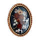 Domed frame dried flowers 50s 60s